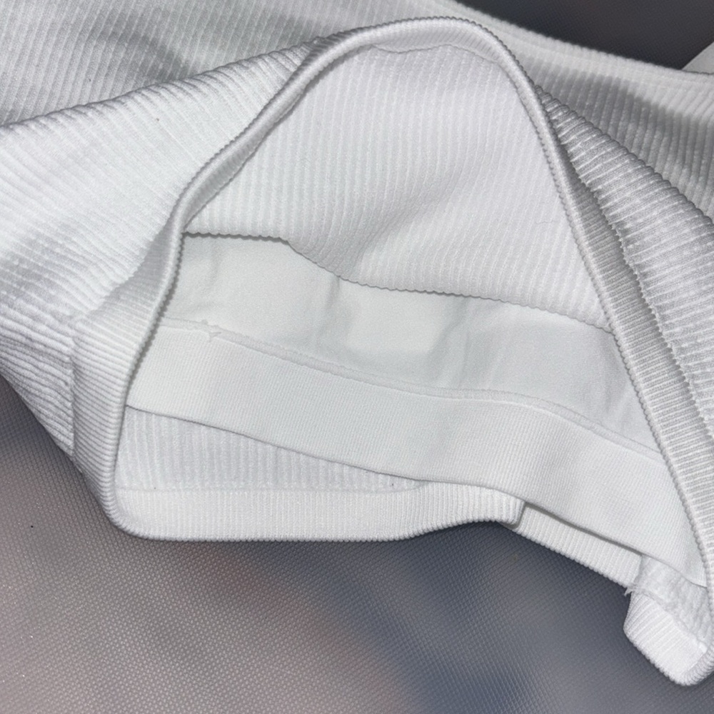 aerie ring cami bra lined ribbed white - Picture 4 of 6